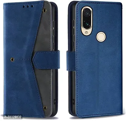 Flip Cover Compatible for Mi Redmi Y3 Flip Cover Redmi Y3 Back cover Redmi 7 Flip Cover Redmi Y3 mobile back cover Xiaomi Redmi Y3 Flip Cover Executive Blue, Magnetic Closure-thumb4