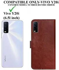 Trendy Soft TPU Silicone Flip Cover Compatible for Vivo Y20i Back Cover-thumb1