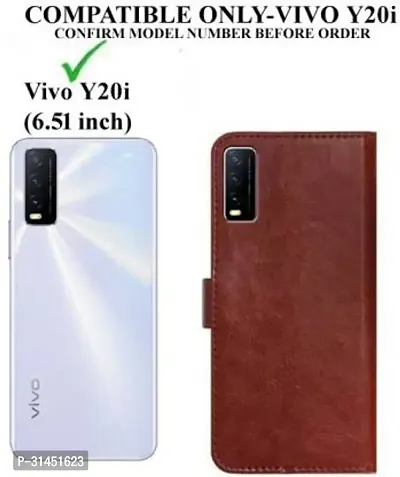 Trendy Soft TPU Silicone Flip Cover Compatible for Vivo Y20i Back Cover-thumb2