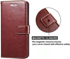 Rahishi Flip Cover Compatible for Realme Narzo 20 Back Cover Soft Silicon Tpu Flip Cover Cherry,Brown-thumb2