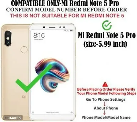 Stylish Flip Cover Compatible for Mi Redmi Note 5 Pro-thumb2