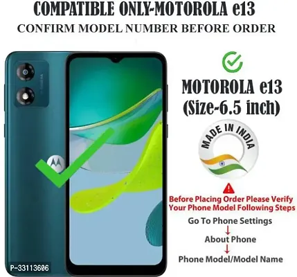 Designer Flip Cover For Motorola E13-thumb2