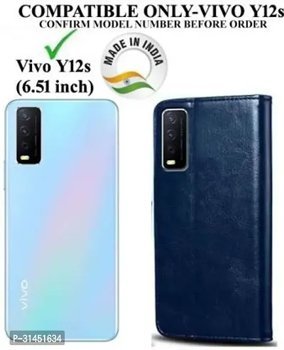 Trendy Soft TPU Silicone Flip Cover Compatible for Vivo Y12s Back Cover-thumb2