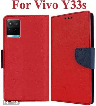 Trendy  Flip Cover Compatible for Vivo Y33s 5G Flip Cover-thumb0