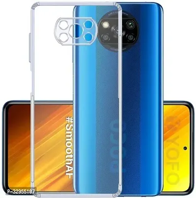 Back Cover Poco X3 OG Premium TPU Back Cover Transparent-thumb0