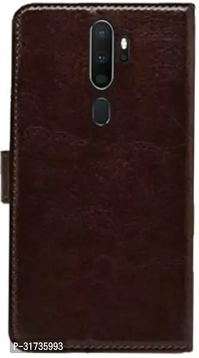 Rahishi Flip Cover Compatible for  Oppo A9 2020 Brown-thumb4