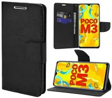 Trendy Flip Cover Compatible for POCO M3-thumb1