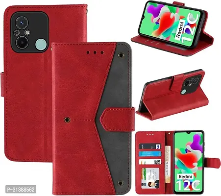 Stylish Flip Cover Compatible for Mi Redmi 12C-thumb4