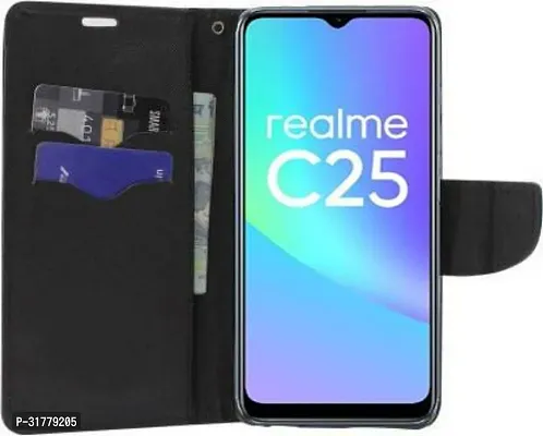 Trendy Flip Cover Compatible for Realme C25 Back Cover-thumb5