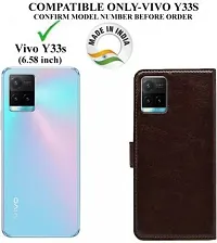 Trendy  Flip Cover Compatible for Vivo Y33s 5G Flip Cover-thumb1