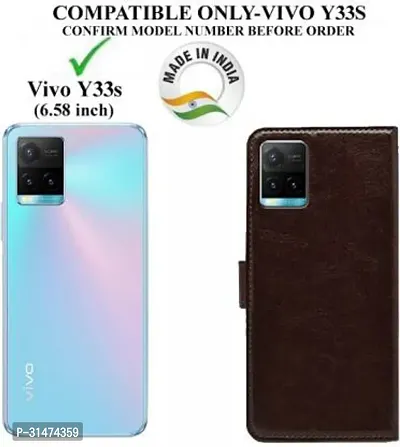 Trendy  Flip Cover Compatible for Vivo Y33s 5G Flip Cover-thumb2