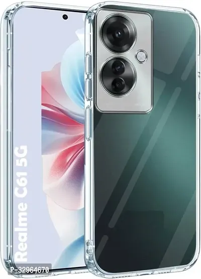 Rahishi Back Cover for Realme C61 Back Cover (Transparent)