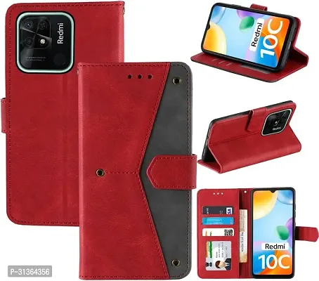 Stylish Flip Cover Compatible for Mi Redmi 10C