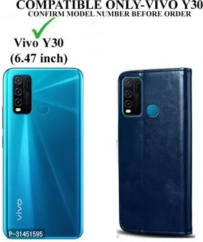 Trendy Soft TPU Silicone  Flip Cover Compatible for Vivo Y30 Back Cover-thumb3