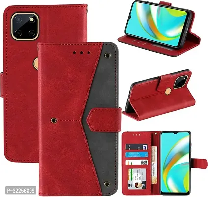 Stylish Artificial Leather Flip Cover for Realme C12-thumb4