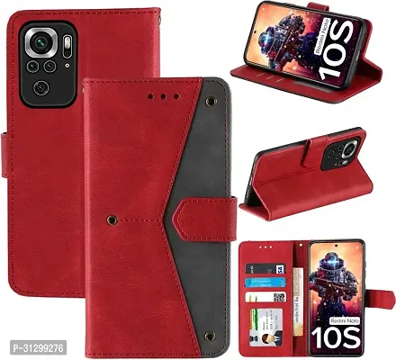 Stylish Flip Cover Compatible for Mi Redmi Note 10S-thumb4