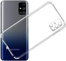 Back Cover Samsung Galaxy A71 OG Premium TPU Back Cover Transparent-thumb1