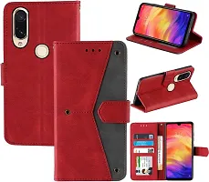 Flip Cover Compatible for Mi Redmi Note 7s Flip Cover Redmi note 7s Back cover Redmi Note 7 pro Flip Cover Redmi note 7s mobile back cover Xiaomi Redmi Note 7s Flip Cover Executive Red, Magnetic Closure-thumb3