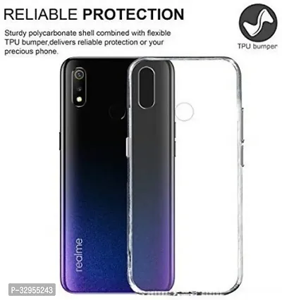 Back Cover Realme 3 OG Premium TPU Back Cover Transparent-thumb3