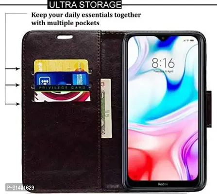 Stylish Flip Cover Compatible for Mi Redmi 8-thumb5