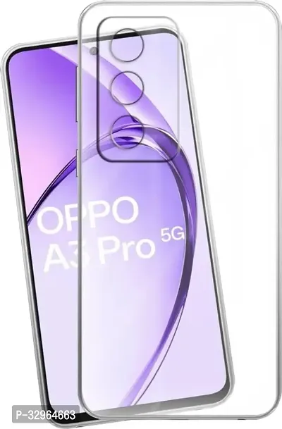 Rahishi Back Cover for Oppo A3 Pro 5G Back Cover (Transparent)-thumb2