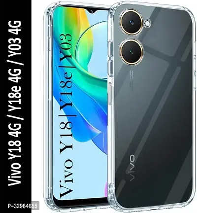 Rahishi Back Cover for Vivo Y18 Back Cover (Transparent)-thumb0