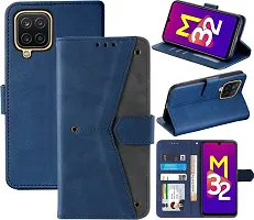 Stylish Flip Cover Compatible for Samsung Galaxy M32-thumb3