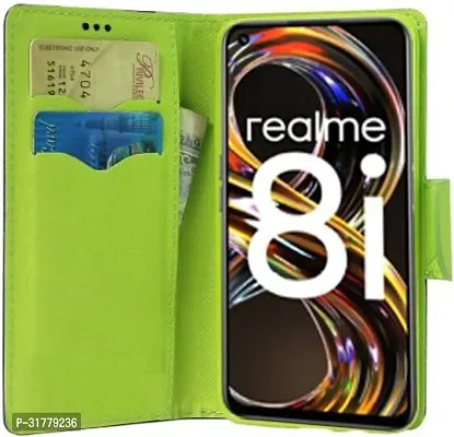 Trendy Flip Cover Compatible for Realme 8i Back Cover-thumb4