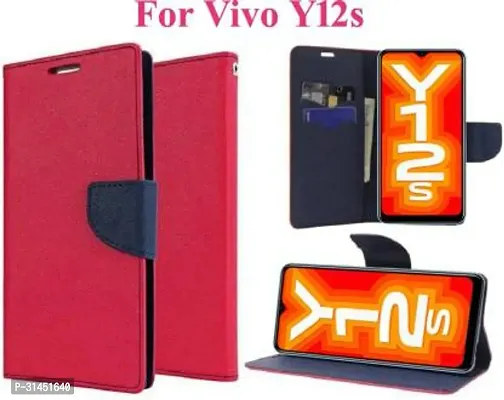 Trendy Soft TPU Silicone Flip Cover Compatible for Vivo Y12s Back Cover