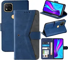 Flip Cover Compatible for Mi Redmi 9 Back Cover Redmi 9C Flip Cover Poco C31 Pro Flip Cover Redmi 9 Activ Flip Cover Redmi 9C Back cover Poco C31 Pro Back Cover Redmi 9 Activ Back Cover Executive Blue, Magnetic Closure-thumb3