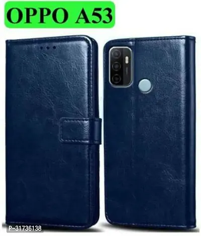 Classy Compatible for Oppo A53 Flip Cover Oppo A53 2020 Blue