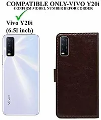 Trendy Soft TPU Silicone Flip Cover Compatible for Vivo Y20i Back Cover-thumb1