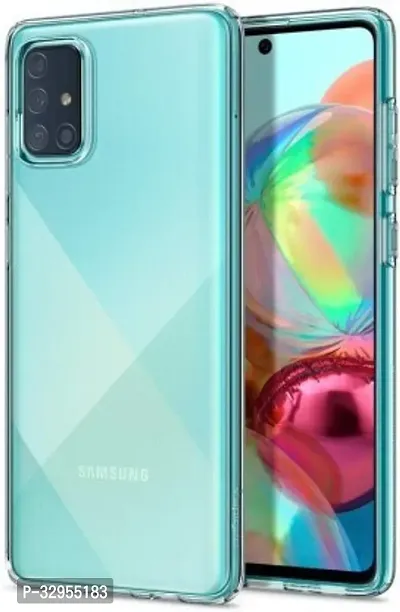 Back Cover Samsung Galaxy A71 OG Premium TPU Back Cover Transparent-thumb0