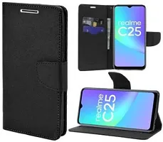 Trendy Flip Cover Compatible for Realme C25 Back Cover-thumb2