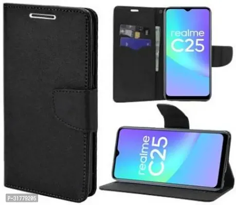 Trendy Flip Cover Compatible for Realme C25 Back Cover-thumb3