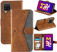 Stylish Flip Cover Compatible for Samsung Galaxy M32-thumb3