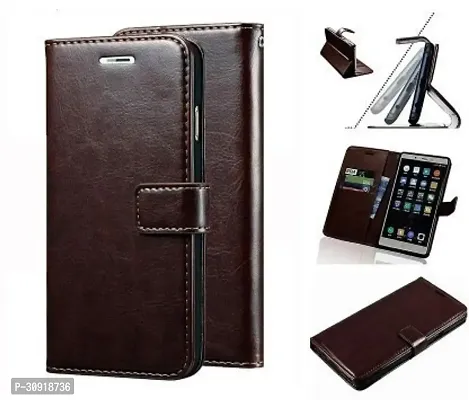 Stylish Artificial Leather Flip Cover For Smartphone-thumb2