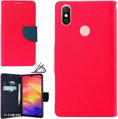 Stylish Flip Cover Compatible for Mi Redmi Note 6 Pro-thumb0