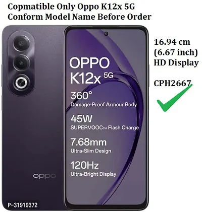 Stylish Printed Flip Cover for OPPO K12x 5G-thumb2