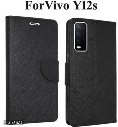 Trendy Soft TPU Silicone Flip Cover Compatible for Vivo Y12s Back Cover