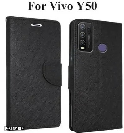 Trendy Soft TPU Silicone  Flip Cover Compatible for Vivo Y50 Back Cover-thumb0