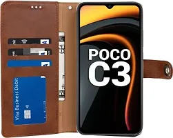 Trendy Flip Cover Compatible for POCO C3-thumb4