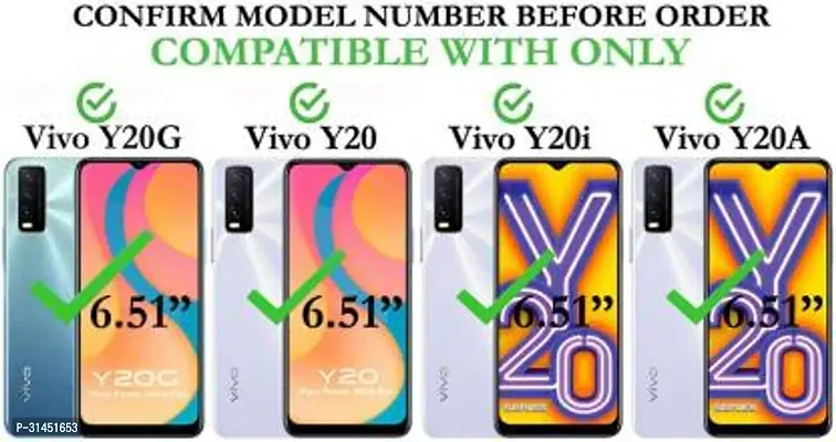 Trendy Soft TPU Silicone Flip Cover Compatible for Vivo Y20G-thumb2