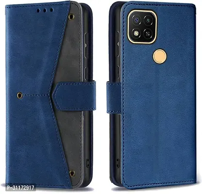 Flip Cover Compatible for Mi Redmi 9 Spoprt Back Cover Redmi 9 Spoprt Stylish Cover Redmi 9 Spoprt Girls Cove Redmi 9 Spoprt mobile back cover Redmi 9 Spoprt Cover Executive Blue, Magnetic Closure