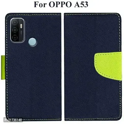 Classy Compatible for Oppo A53 Flip Cover Oppo A53 2020 Blue