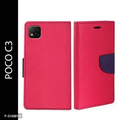 Trendy Flip Cover Compatible for POCO C3-thumb0