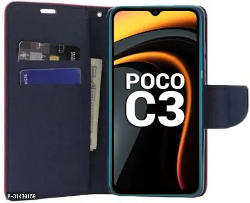 Trendy Flip Cover Compatible for POCO C3-thumb4