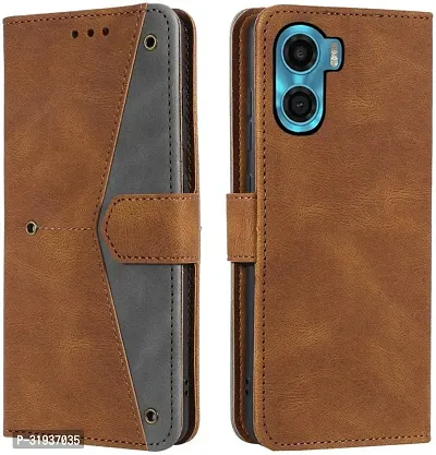 Stylish Flip Cover Compatible for Moto E32 5G