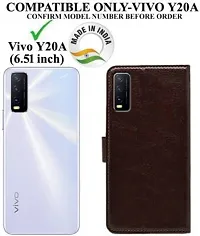 Trendy Soft TPU Silicone Flip Cover Compatible for Vivo Y20A Back Cover-thumb1