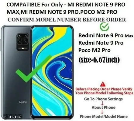 Flip Cover Compatible for Mi Redmi Note 9 Pro Back Cover Redmi Note 9 Pro Max Flip Cover Poco M2 Pro Flip Cover Redmi Note 10 Lite Flip Cover Redmi Note 9 Pro Max Back cover Poco M2 Pro Back Cover Redmi Note 10 Lite Back Cover Rose Red-thumb2